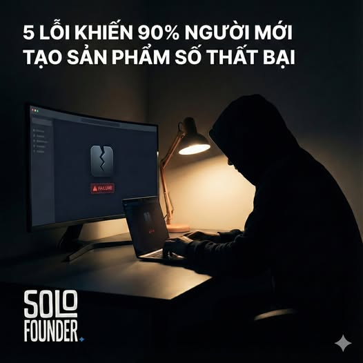 5 lỗi khiến 90% người mới tạo sản phẩm số thất bại