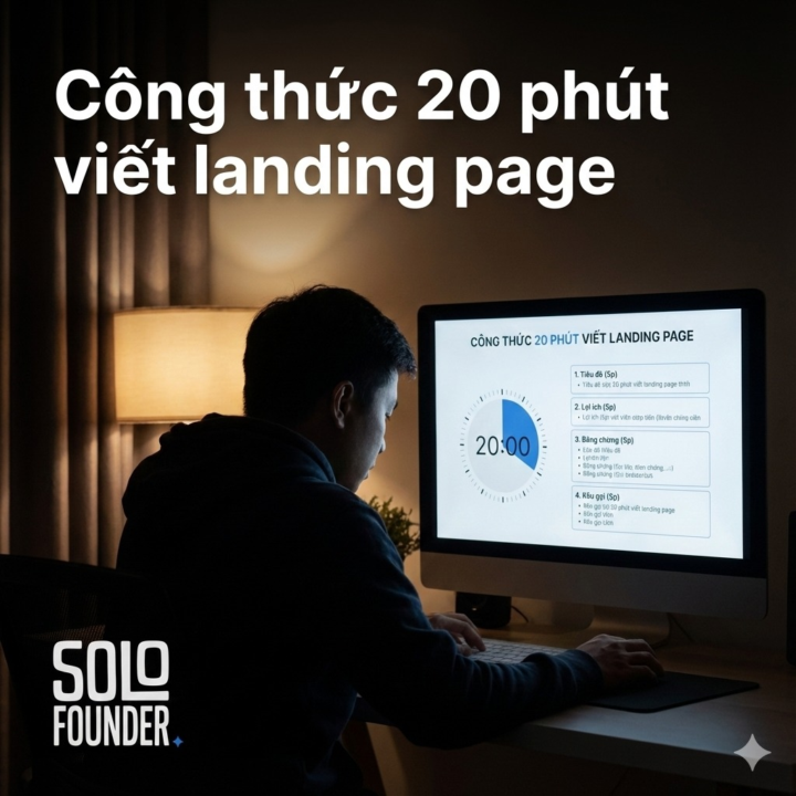 Công thức 20 phút viết landing page