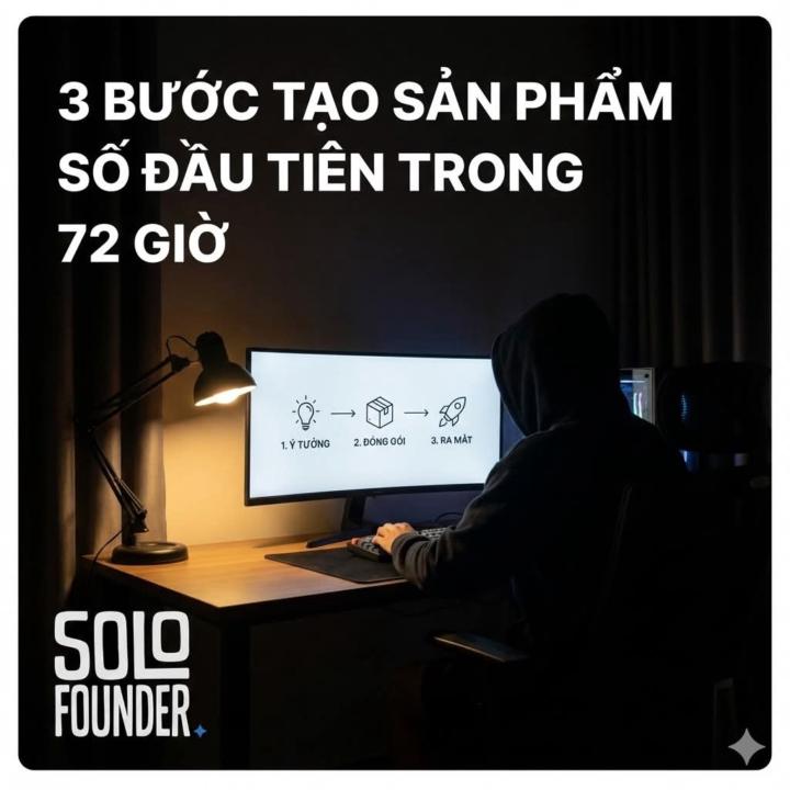 3 bước tạo sản phẩm số đầu tiên trong 72 giờ