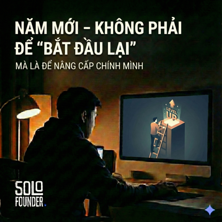 NĂM MỚI – KHÔNG PHẢI ĐỂ “BẮT ĐẦU LẠI” MÀ LÀ ĐỂ NÂNG CẤP CHÍNH MÌNH