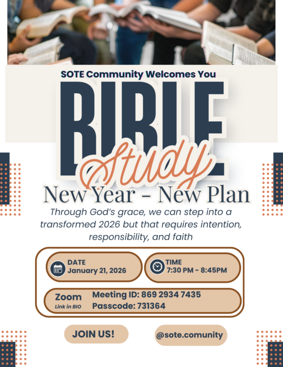 First Bible Study of the year. Join us!