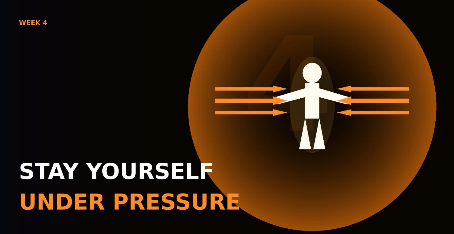 (Week 4) Stay Yourself Under Pressure