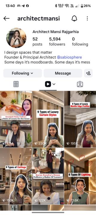 5k+ followers in 60 days. Manasi almost didn't want to get in front of the camera.😂