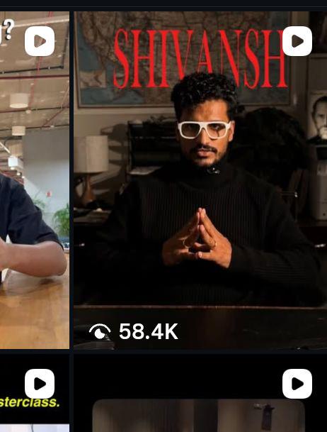 Shivansh’s dead a/c got 100k+ views in 24hrs!!! 🥹