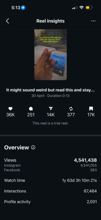 Trial Reel Got Viral 3rd time 