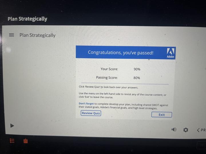 Adobe Sales Partner - keys to success - passed with 90%