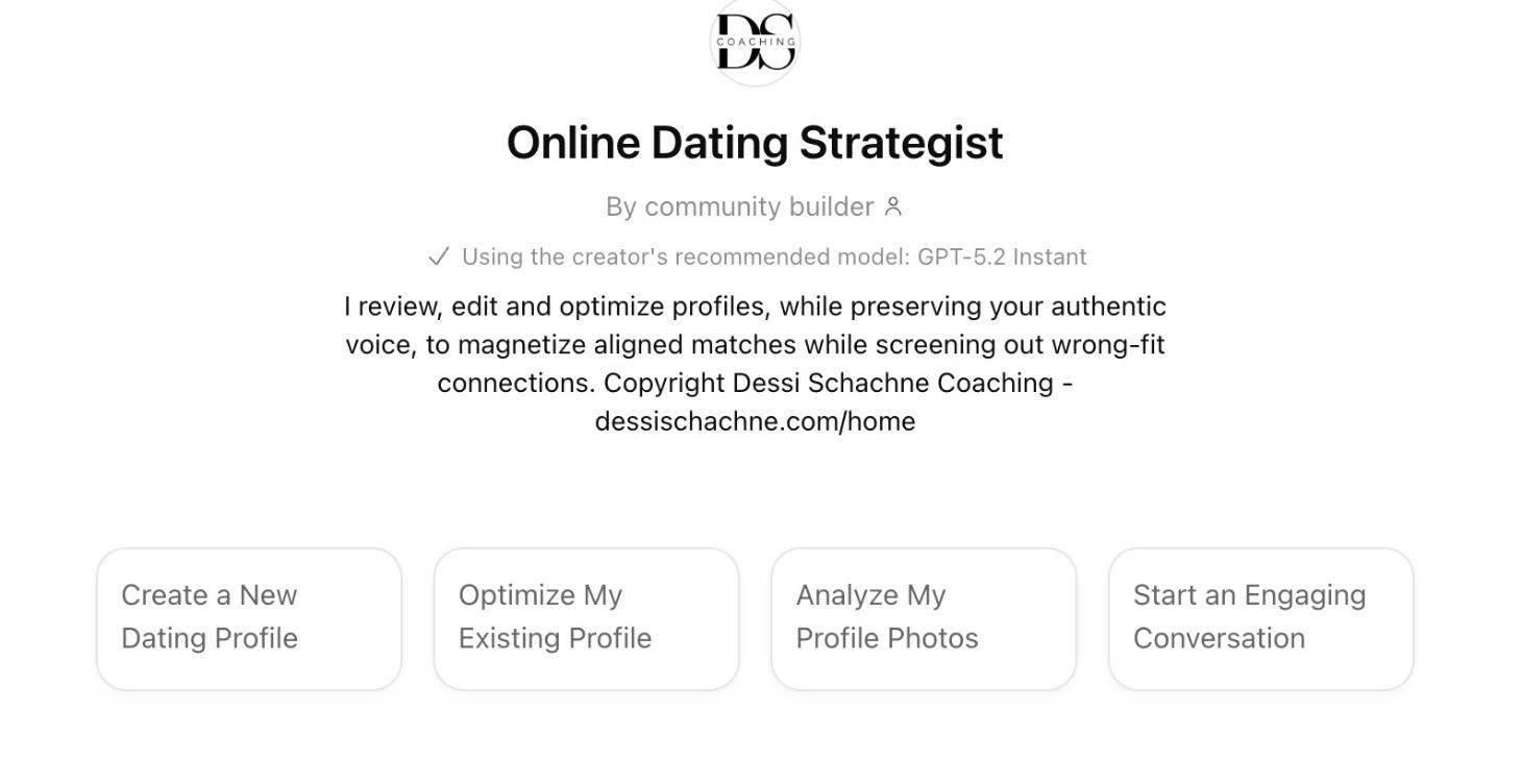 The Online Dating Strategist - Custom GPT