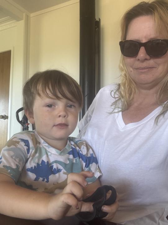 Grandparents building relationship.