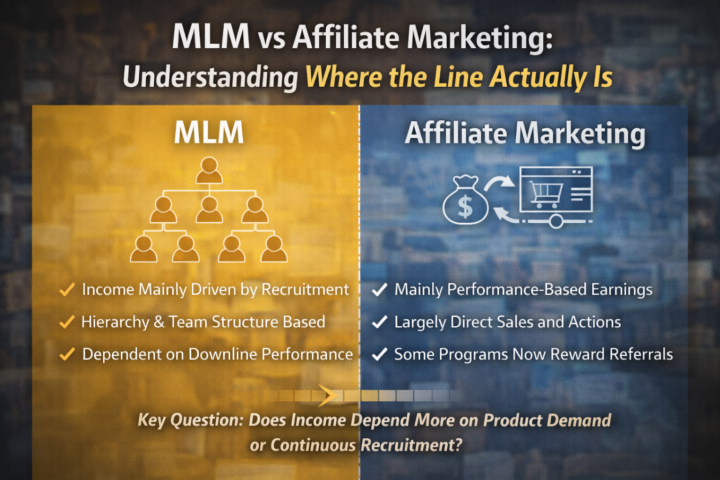 MLM vs Affiliate Marketing: Understanding Where the Line Actually Is