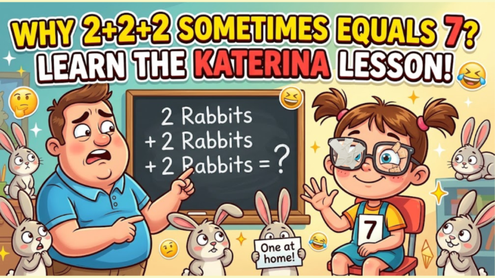 WHY 2+2+2 SOMETIMES EQUALS 7? LEARN THE KATERINA LESSON! 🐰🤔🙆🤓🤭🤦😂