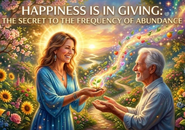 HAPPINESS IS IN GIVING: THE SECRET TO THE FREQUENCY OF ABUNDANCE