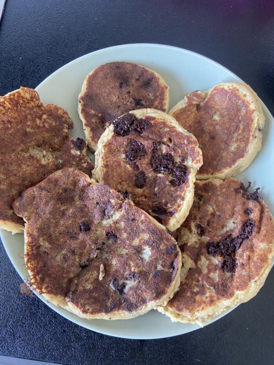 High protein & high fiber pancakes