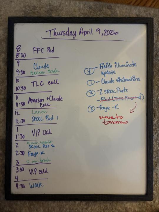 Here’s my day! 