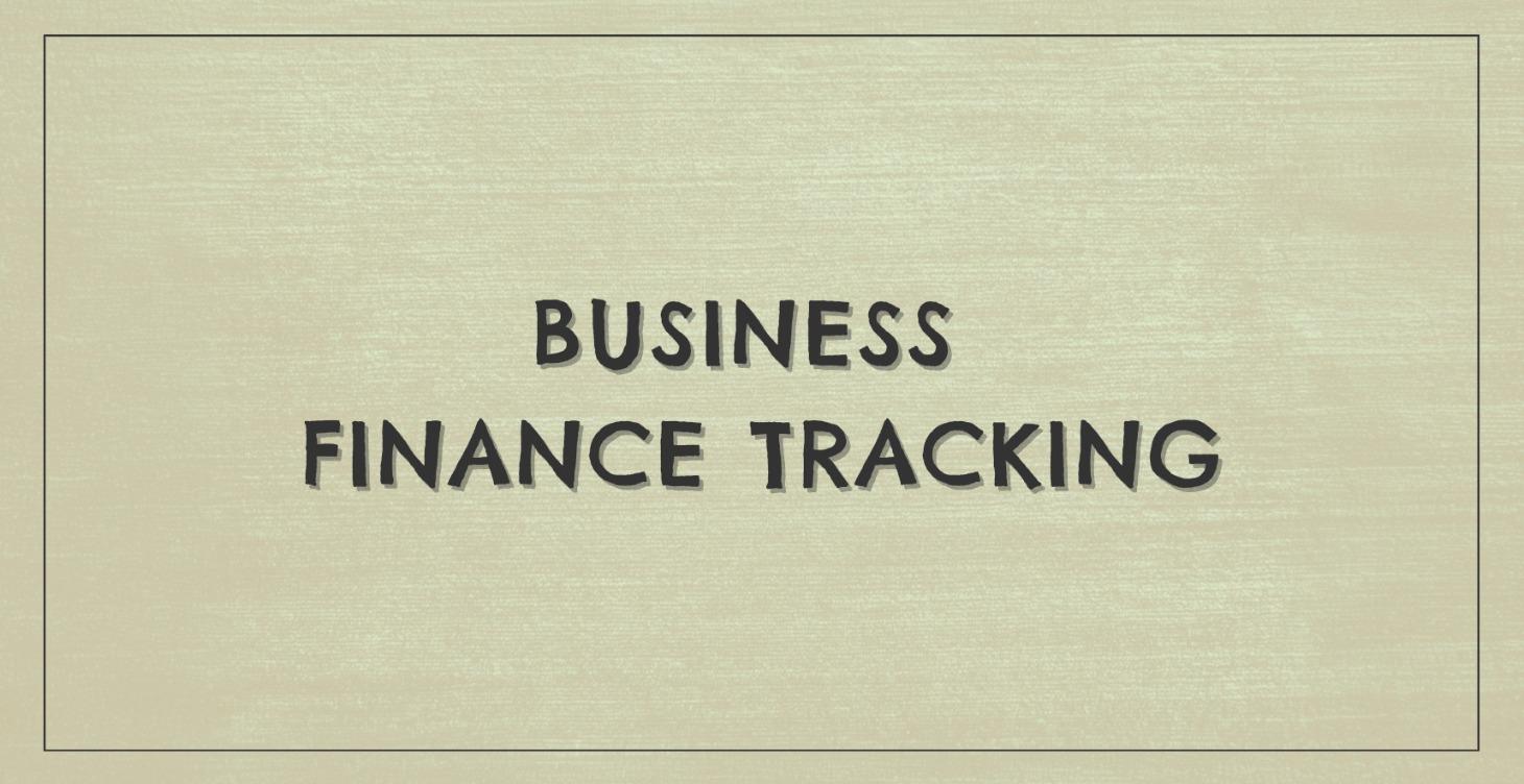 Business Finance Tracking