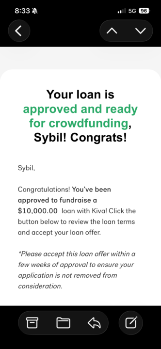 Woohoo! I got approved…