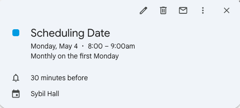I just created a new monthly routine!