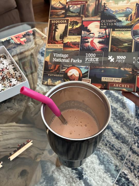 Puzzle & Smoothie Time 🧩🥤