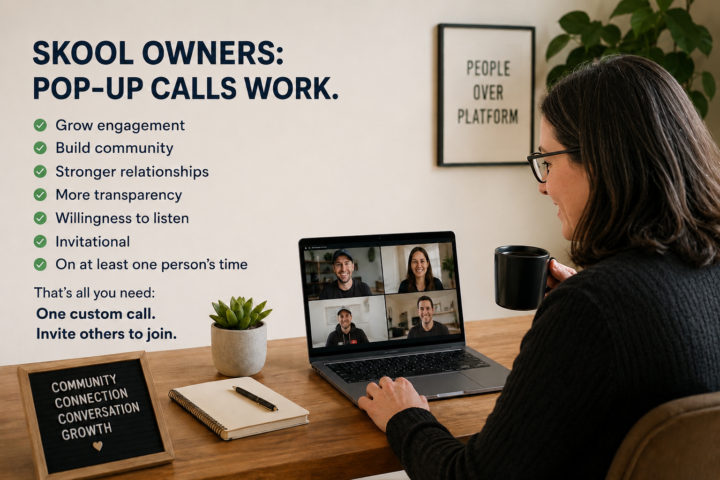 Skool Owners: Pop-Up Calls Work