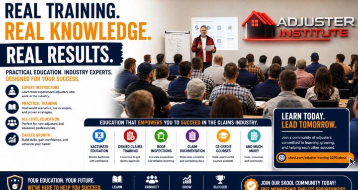Adjuster /Contractor Education