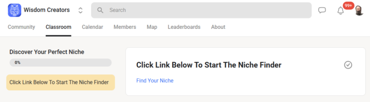 Error message at end of Niche Finder
