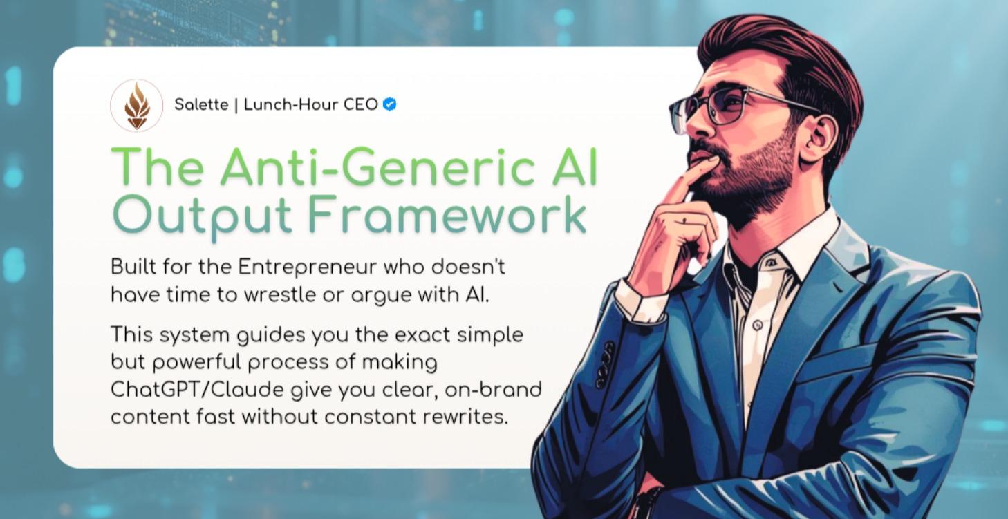 The Anti-Generic AI Output System