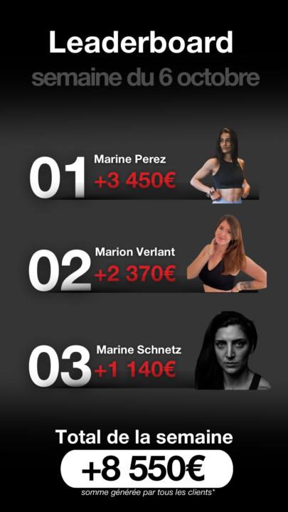 🚨+20 700€ générés par les coachs en 2 semaines 🚨