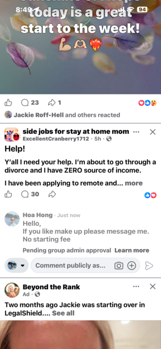 Pending group