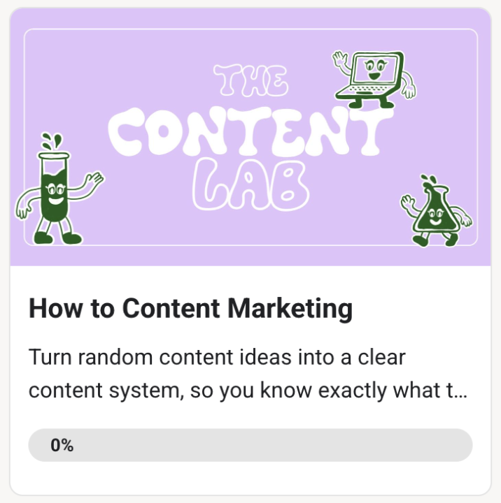 🎁 New Course Available: The Content Lab