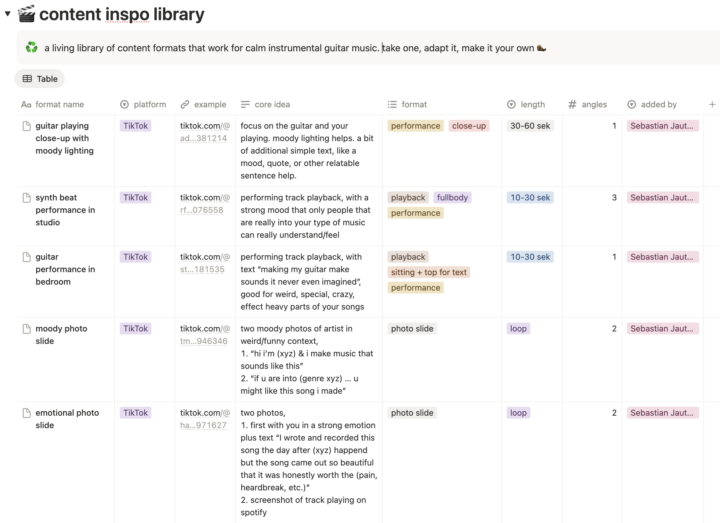 content inspo library (sneak peak)