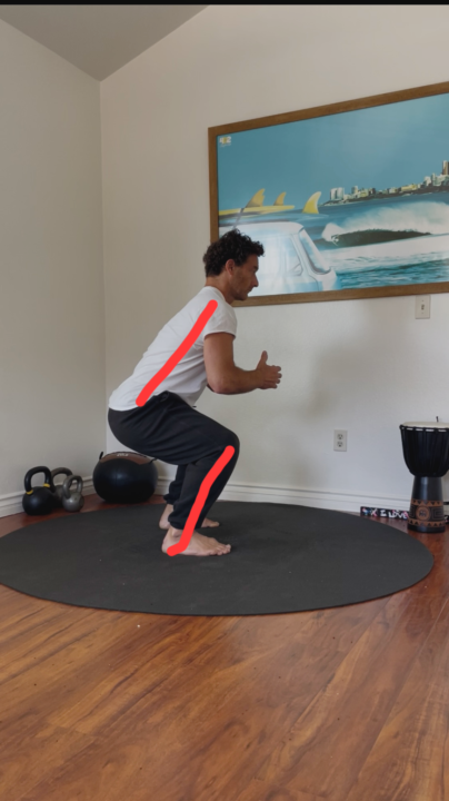 🔹 Something we worked on today… (Active Squats)