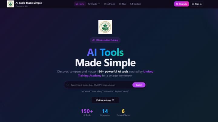 AI TOOLS MADE SIMPLE. Click the link. 