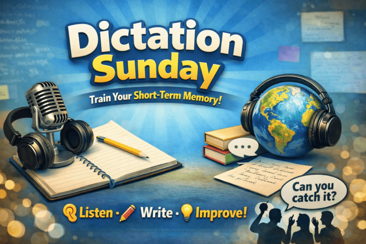 ✍️ Dictation Sunday #13 w/ Coach Serge 🎧 March 29th ▶️