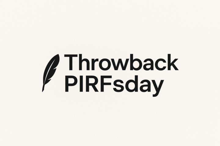 🗣️Throwback PIRFsday Class №17 💬 April 2nd ⏯️