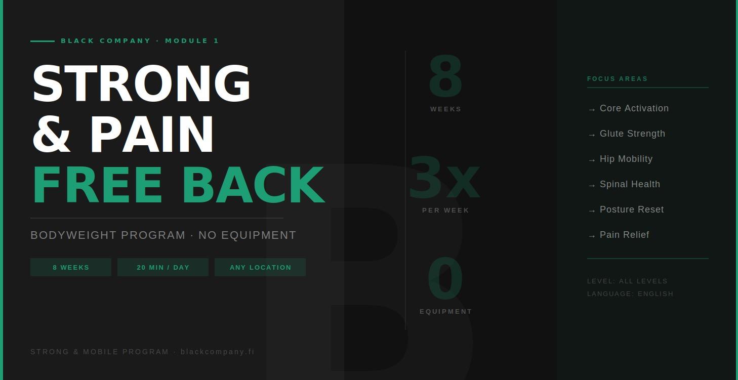 Strong and Pain free Back