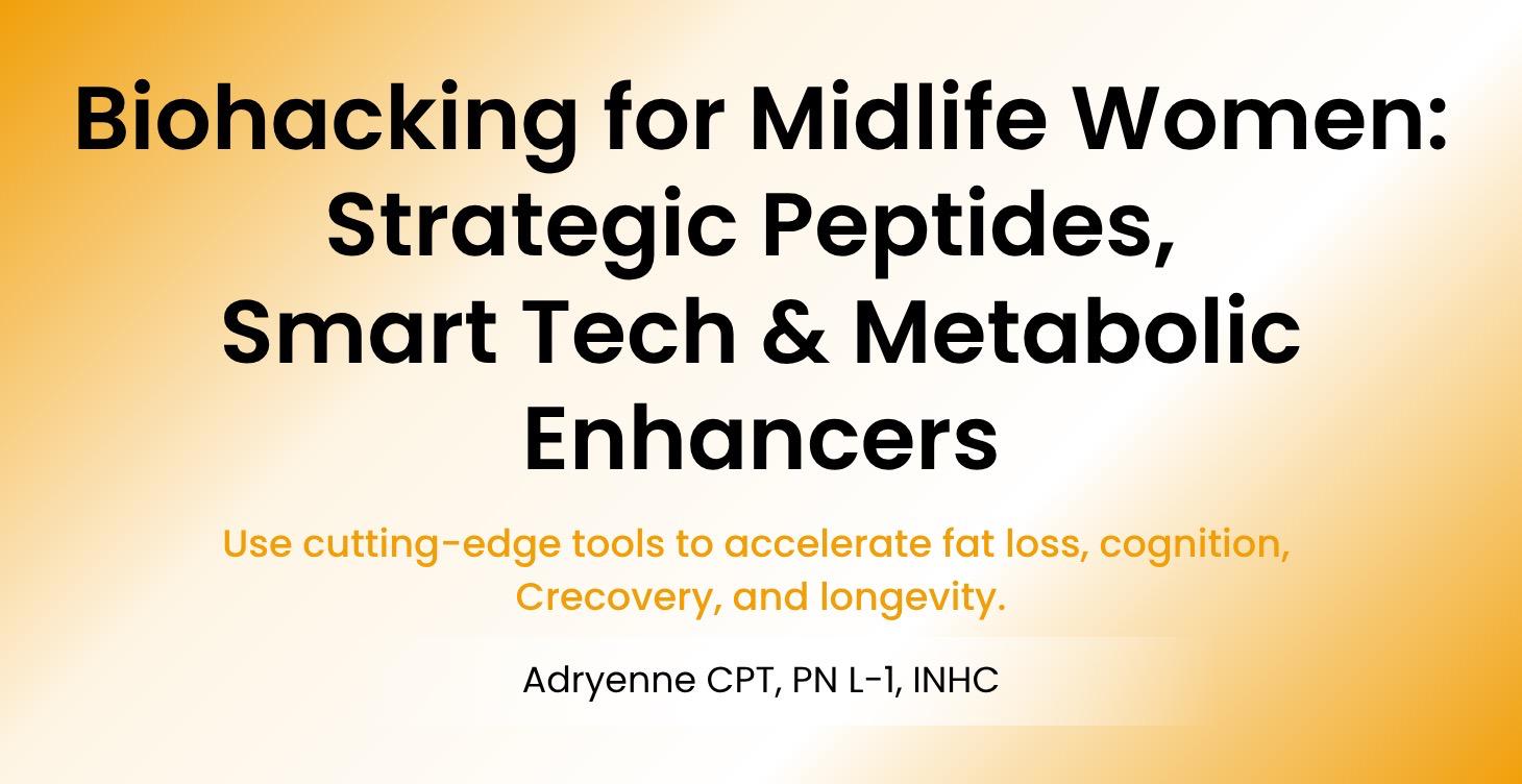Best Peptides, Smart Tech & Metabolic Enhancers