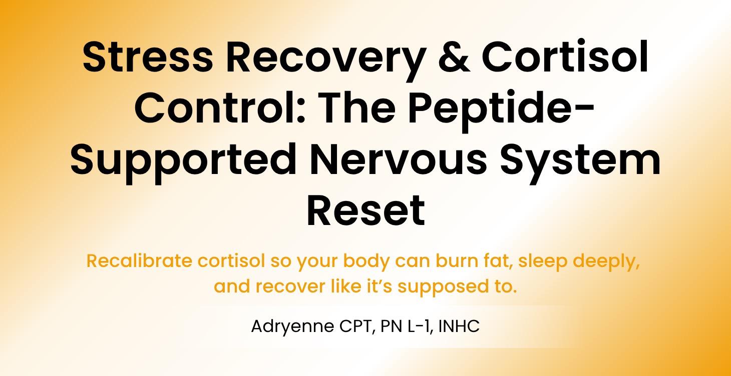 The Peptide-Supported Nervous System Reset