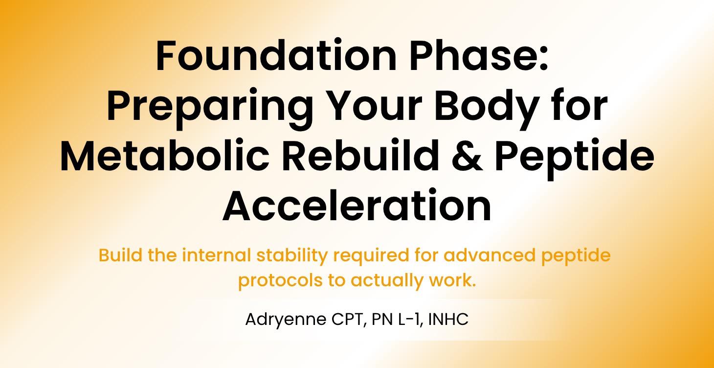 Prepping Your Body for Metabolic & Peptide Boost