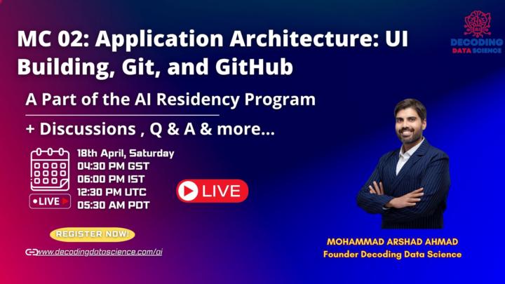 🚀 Application Architecture: UI Building, Git & GitHub
