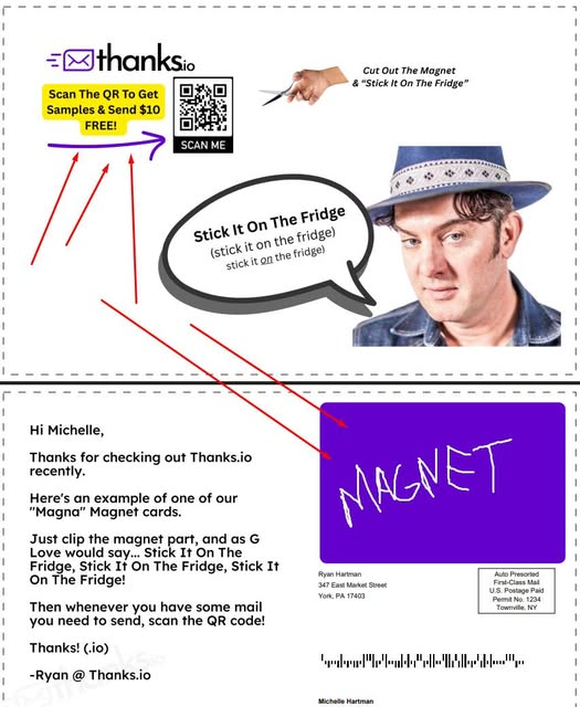 Thanks.io now has "Magna" (Magnet) Cards