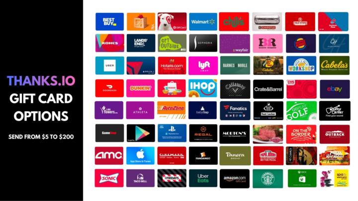 Did you know...this about gift cards in Thanks.io