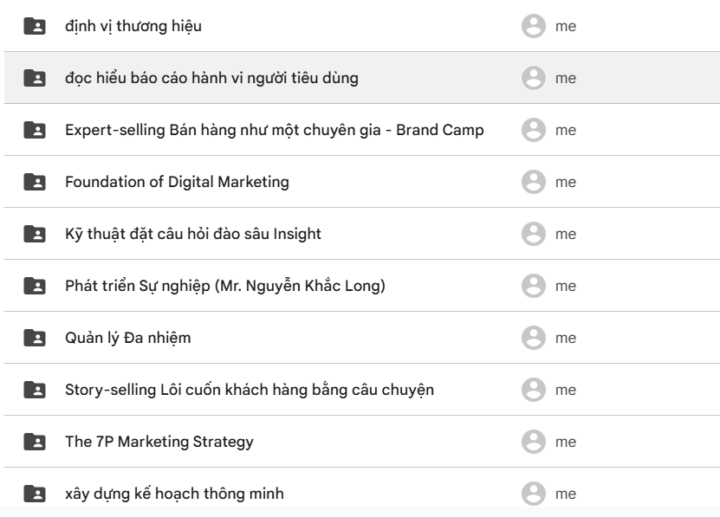 Share một số khóa học online của Brandvietnam