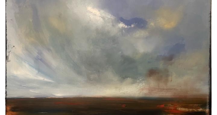 Abstract Oil Painting on Paper