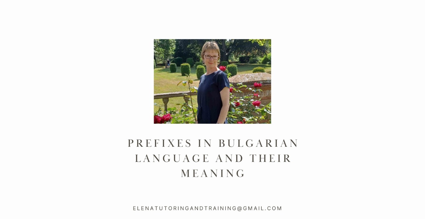 Prefixes in Bulgarian language and their meaning