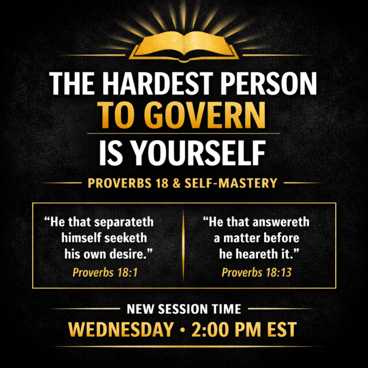 The Hardest Person to Govern Is Yourself
