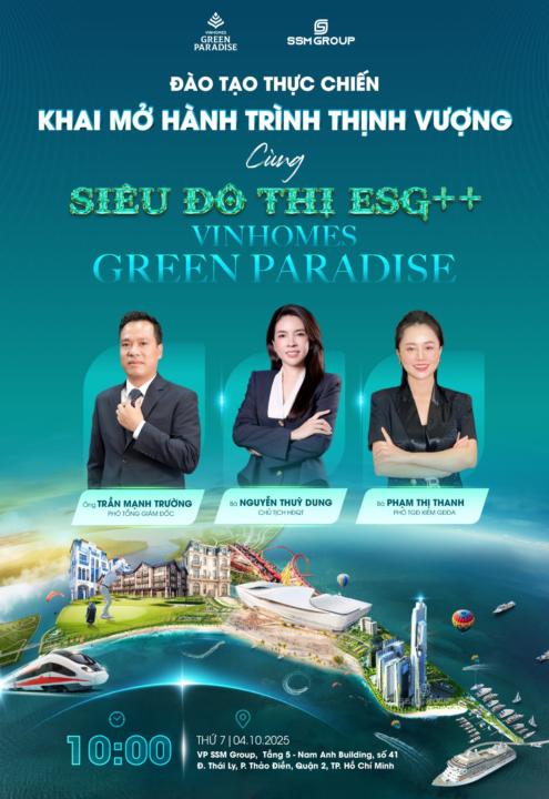 Đào tạo thực chiến Vinhomes Green Paradise Cần Giờ