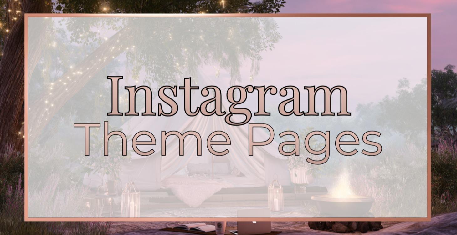📲 Instagram Theme Page