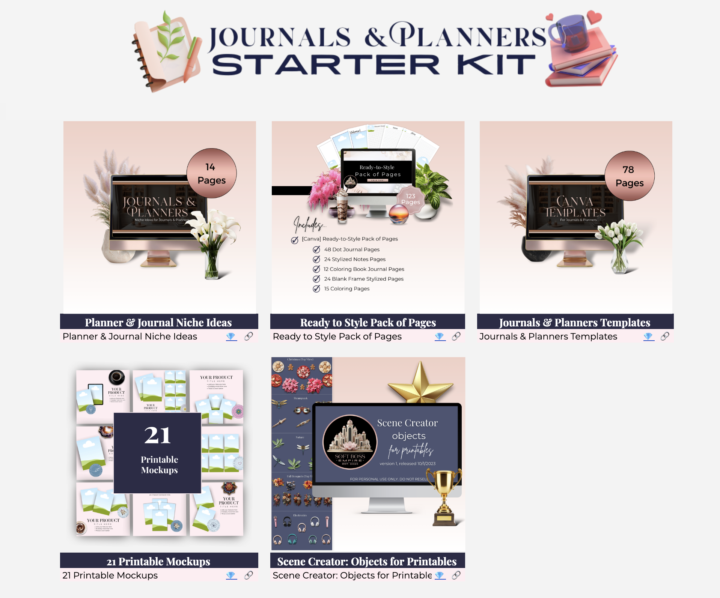 📖 Journals & Planners Starter Kit