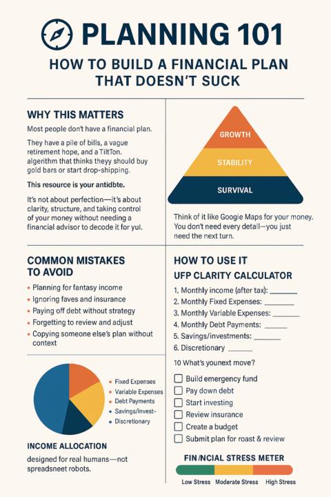 Planning 101 - How to Build a Financial Plan That Doesn't Suck!