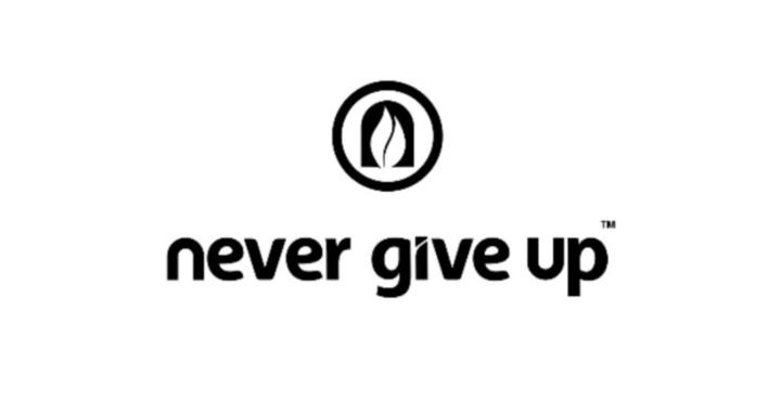 never give up