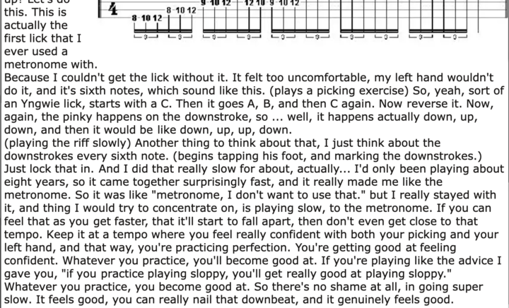 Paul Gilbert On Practice